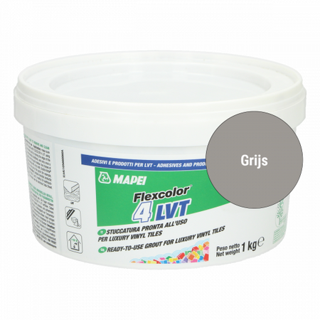 Voegpasta PVC vloeren 1kg grijs
