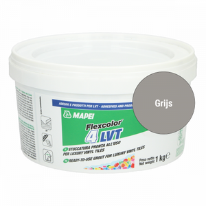 Voegpasta PVC vloeren 1kg grijs