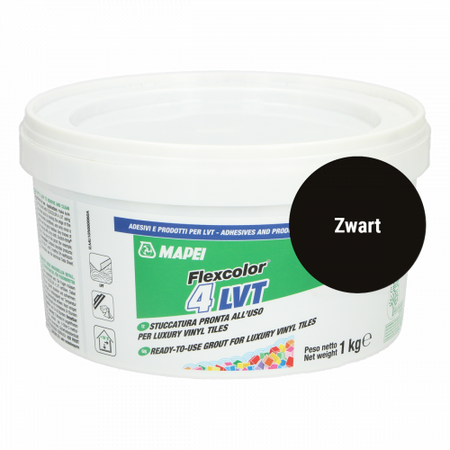 Voegpasta PVC vloeren 1kg zwart