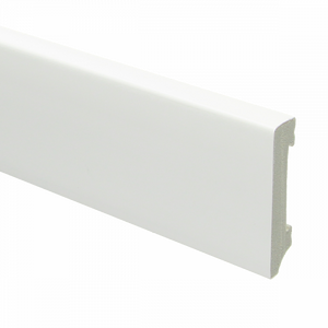 Watervaste kunststof Moderne plint 70x15 wit - lengte 240cm - afbeelding 1
